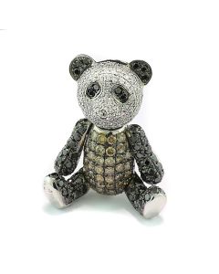 Pandabär Panda Schmuck Anhänger Echtgold Diamanten