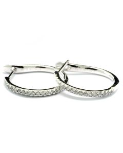 Diamant-Schmuck Creolen Brillanten Weißgold günstig online bestellen