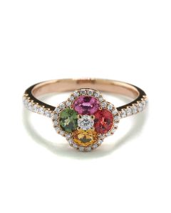 Schmucktrend Rainbow Edelsteine Regenbogen Saphire Ring