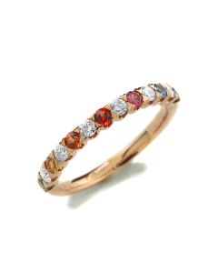 Edelsteinring bunte Safire multicolor Online-Shop für Echtschmuck
