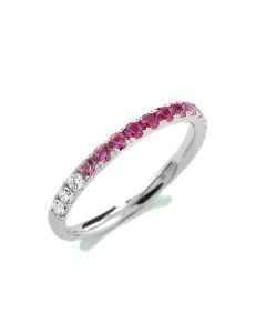 Schmuck rosa Steine echte Edelsteine Weißgold 18 Karat