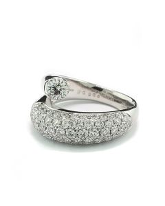 Ring Platinschmuck Brillanten Schlange