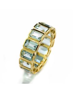 Eternity Ring Aquamarin Memoirering Gold