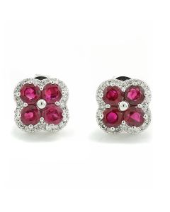 Ohrschmuck Rubine rote Farbedelsteine online kaufen