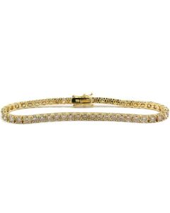 braune Diamanten im Brillantschliff goldenes Armband