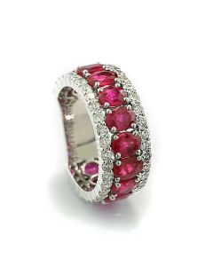 Rubin Brillant Ring Juwelier München Caratheum
