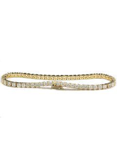 Tennisarmband Diamant fünf carat 750er Gelbgold online bestellen Diamantarmkette