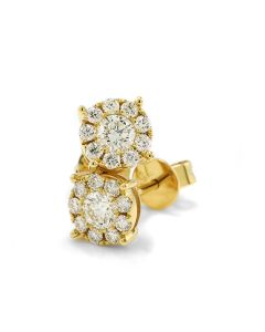 Ohrschmuck Gold Ohrringe rund