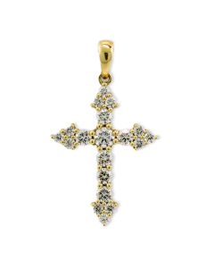 Anhänger Kreuz Brillanten 750er Gold