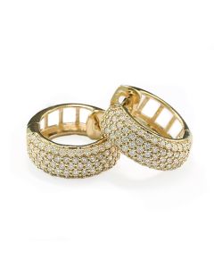Ohrringe Gold Echtgold Diamant Brillant Creole online bestellen
