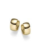 Gelbgold 14-kt-Gold Goldschmuck breite Ohrstecker jetzt kaufen