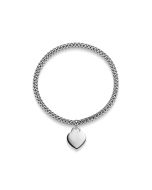 Flex-Goldschmuck elastisch-Armband Weißgold Herz-Anhänger online günstig kafen
