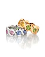 Ring Saphire bunt 