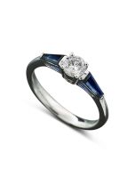 Diamant Farbe blauweiß