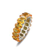 Memory Ring orange Edelsteine