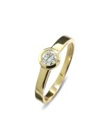 Solitärring Brillantring Gelbgold