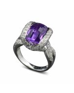 Amethyst Ring Weißgold