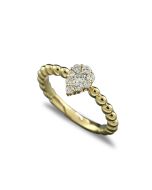 Ring mit Brillanten Gelbgold