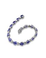 Armband blauer Stein Armkette Tanzanite wertvoller Edelstein blau