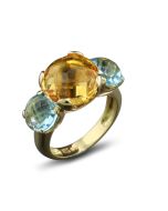 Ring orange blau Edelsteinring Ringe kaufen Juwelier in meiner Nähe München Solln