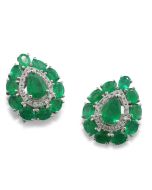 Ohrschmuck Smaragd Diamanten