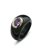 Bandring schwarz Schmuck München kaufen günstiger Echtschmuck Geschenk für Frauen