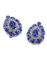Ohrringe Edelsteine blau violett