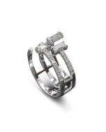 Weißgoldring Diamanten Brillanten 