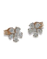 Ohrringe Blume Diamanten Brillanten 