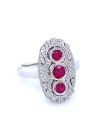 Ring Diamanten Rubine