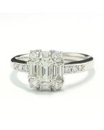 Diamantenring Platin