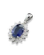 Anhänger blauer Safir online