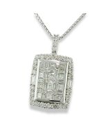 Anhänger an Kette Brillanten Diamanten 2 carat Weißgold
