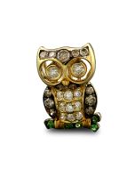 Broschanhänger Goldschmuck Vogel