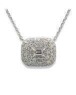 Weißgoldene Halskette Brillanten Diamant online 