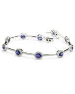 Armband Saphire Brillanten Weißgold