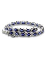 Saphirarmband mit Brillanten