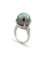 Ring schöne Tahitiperle Diamanten Platin online bestellen