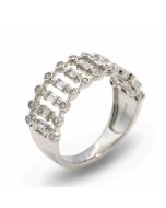 Damenring Brillanten Diamanten 750er Weißgold