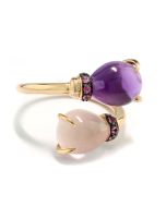 Ring Schlangenring Amethyst Rosenquarz