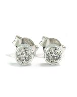 Solitärschmuck Ohrringe Ohrstecker Diamant Brillant Gold