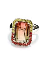 Einzelstück Echtschmuck hochwertig Echtheits-Bestätigung Ring Edelstein