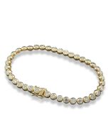 Tennis Armkette Armband 18 Karat Gold Diamanten 5 carat Gutachten Echtheit online bestellen