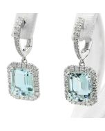 Edelsteine Blau Echtschmuck für die Ohren Gold online kaufen Webshop