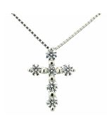 Diamantkreuz Konfirmation Kommunion Geschenk Schmuck religiös