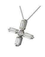 Anhänger Kreuz-Anhänger Platin Diamanten Online Kaufen