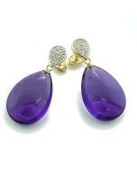 Amethyst DIamant Ohrhänger Gold Echt Gold Juwelier Caratheum
