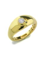 Diamantring Gelbgold 18 Karat Gold Verlobungsring