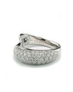 Ring Platinschmuck Brillanten Schlange