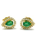 Smaragde Ohrschmuck Ohrringe Gold